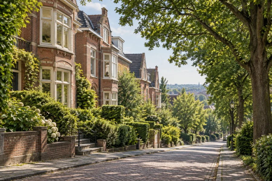 Gegenereerd sfeerbeeld van woningen, geïnspireerd op Arnhem