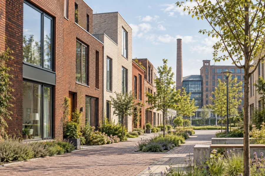 Gegenereerd sfeerbeeld van woningen, geïnspireerd op Eindhoven