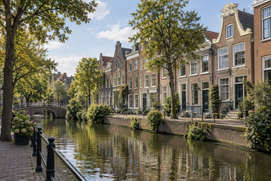 Gegenereerd sfeerbeeld van woningen, geïnspireerd op Haarlem