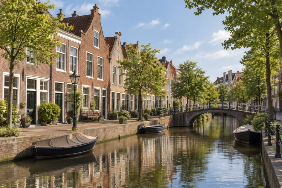 Gegenereerd sfeerbeeld van woningen, geïnspireerd op Leiden