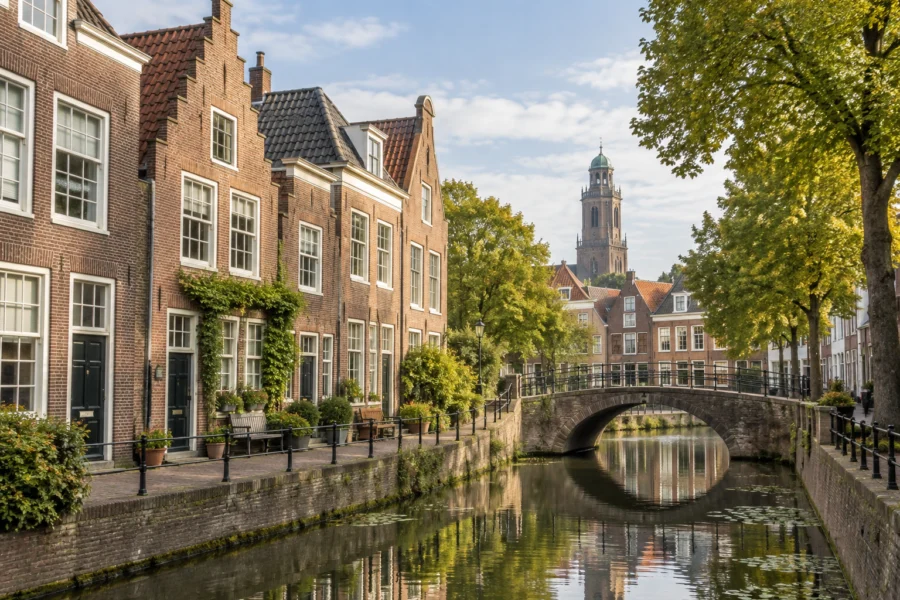 Gegenereerd sfeerbeeld van woningen, geïnspireerd op Zwolle
